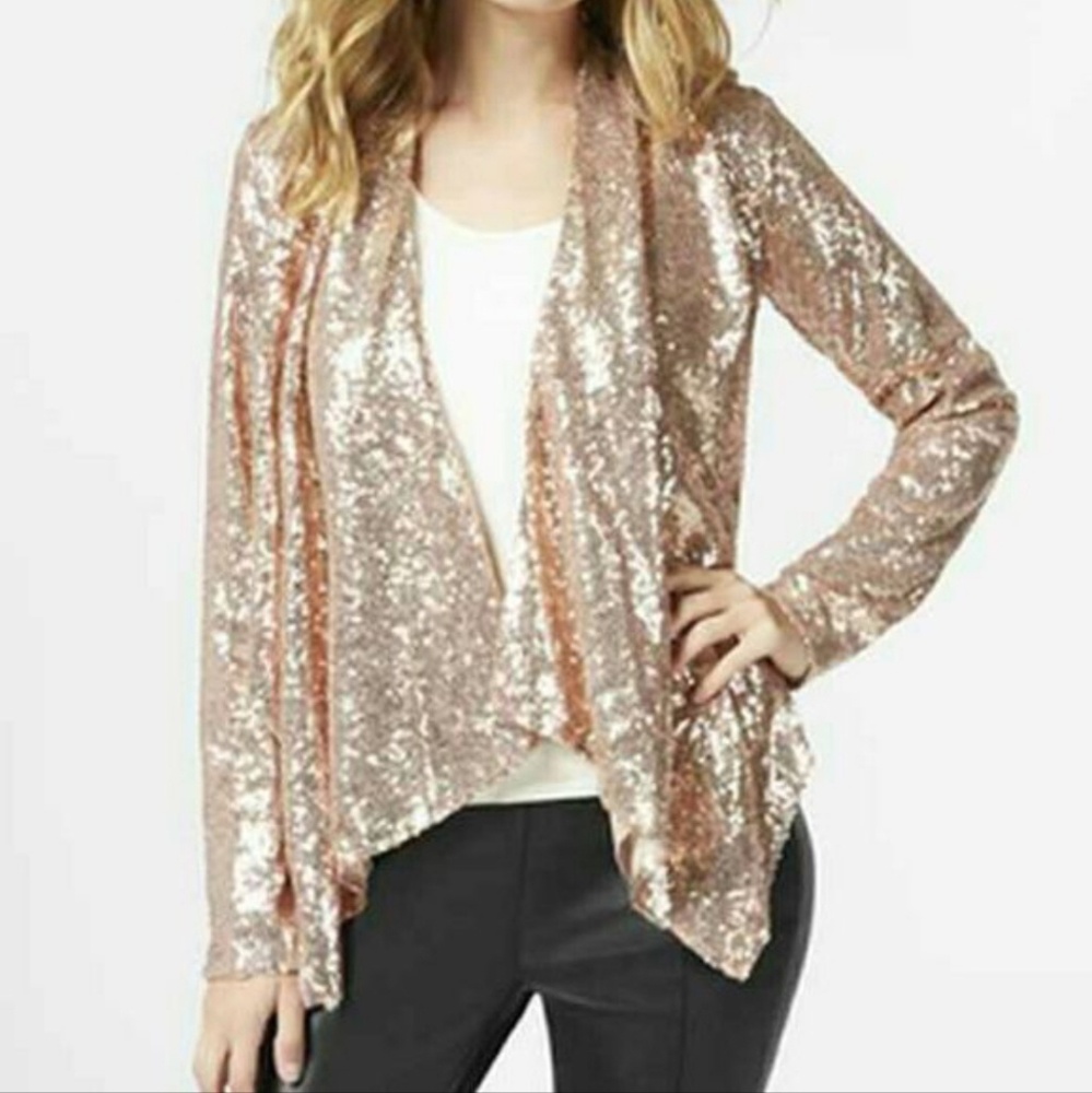 Rose Gold Sequin Blazer